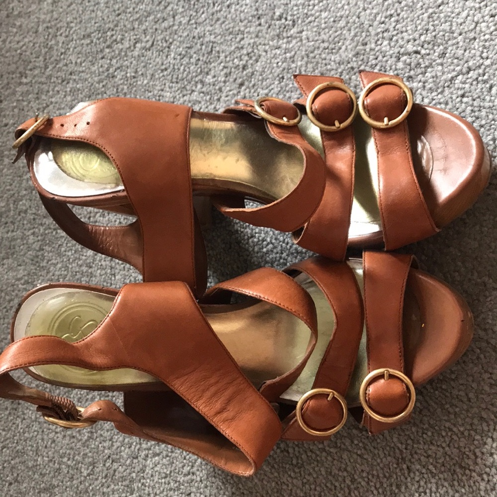 High heels, Jessica Simpson brown size 7
